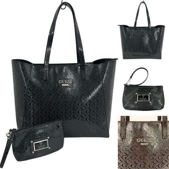 Guess Large Tote Shoulder Bag with Matching wristlet Y2K - Picture 1 of 13